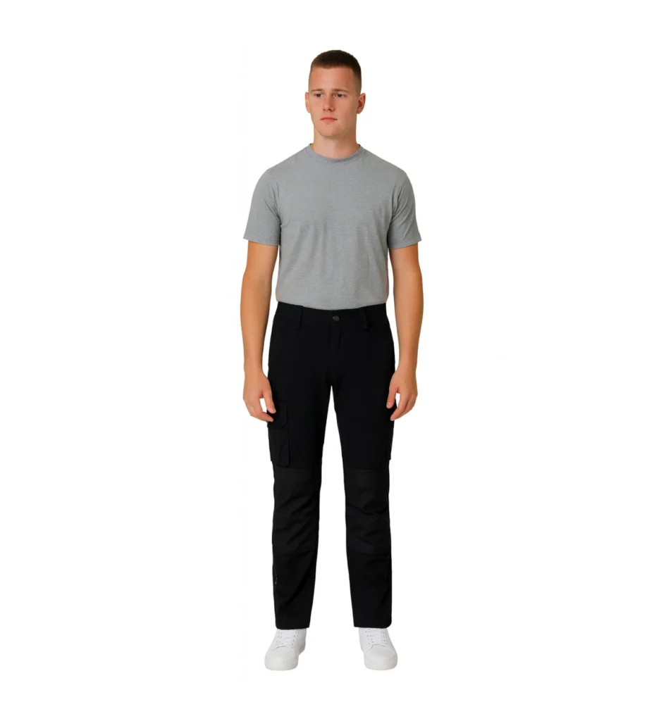 Black Basic Cargo Trousers