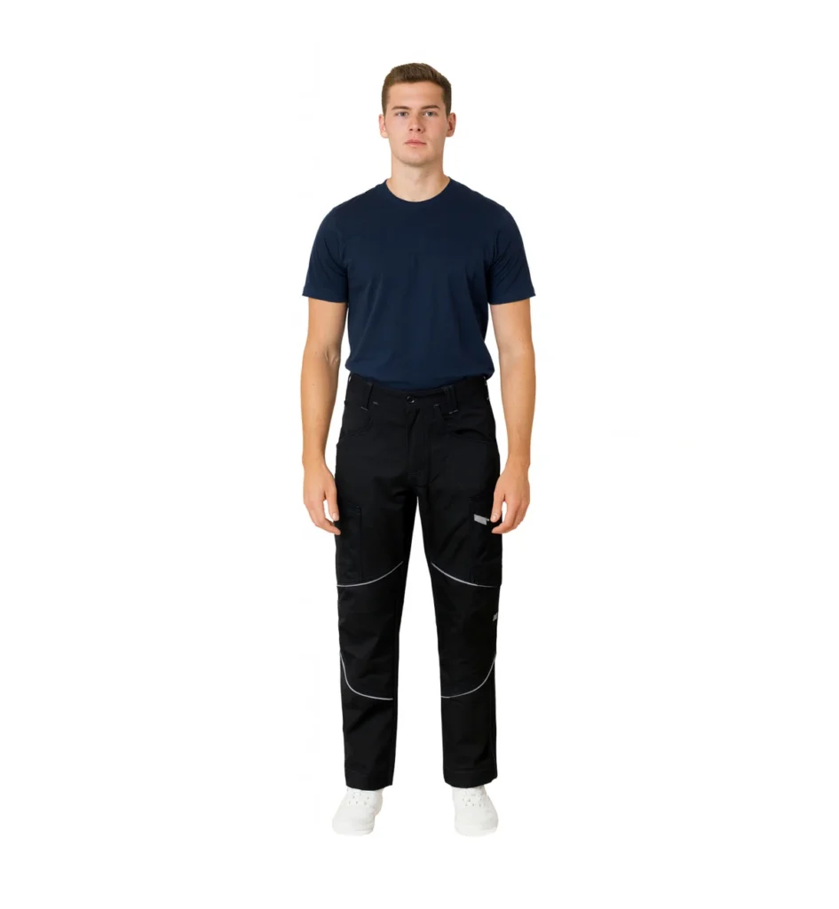 Panelled Trouser with Reflective Piping