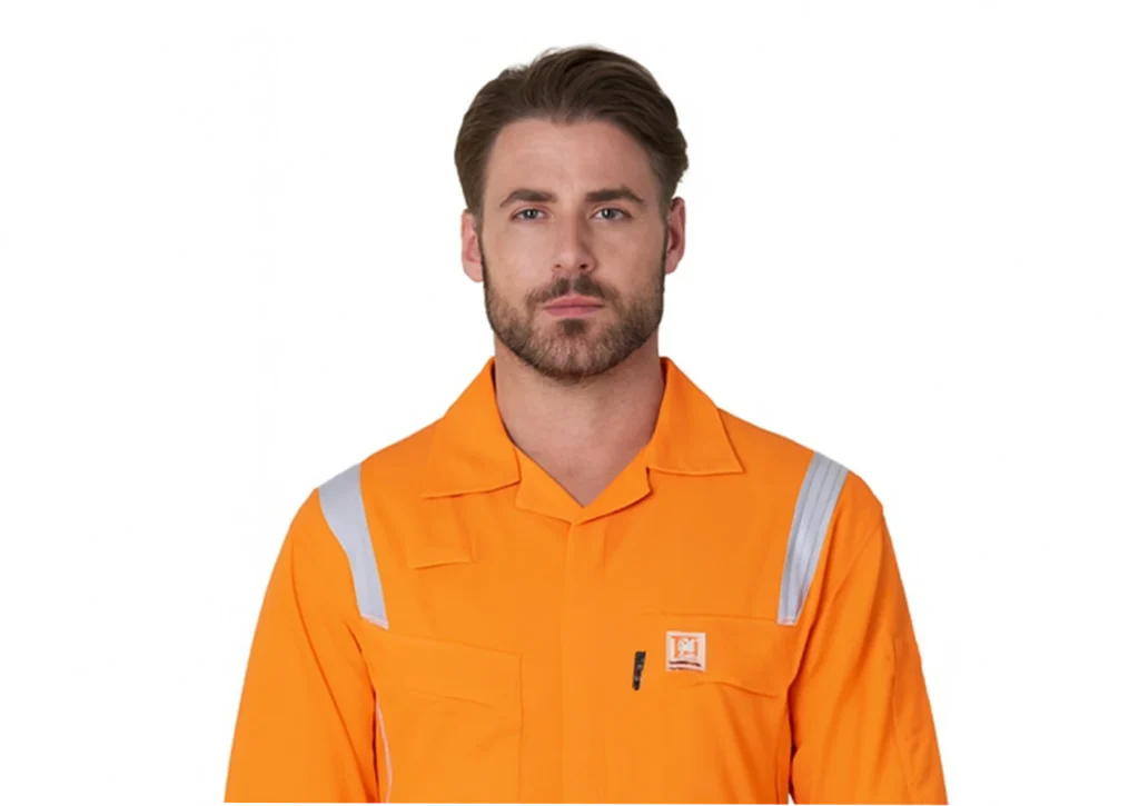 Cotton Flame Resistant Coverall with Reflective Tape