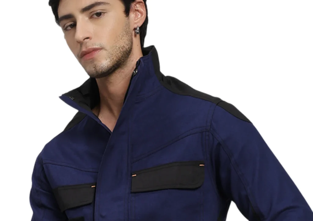 Dark Navy Polyester Cotton Workwear Set