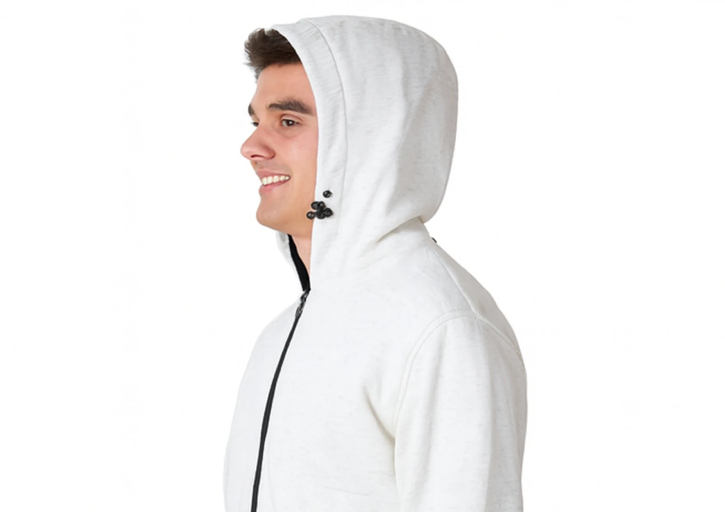 Hoodie Jacket with Contrast Trim