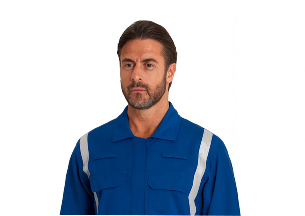 Inherently Flame Resistant Coverall with Reflective Tape