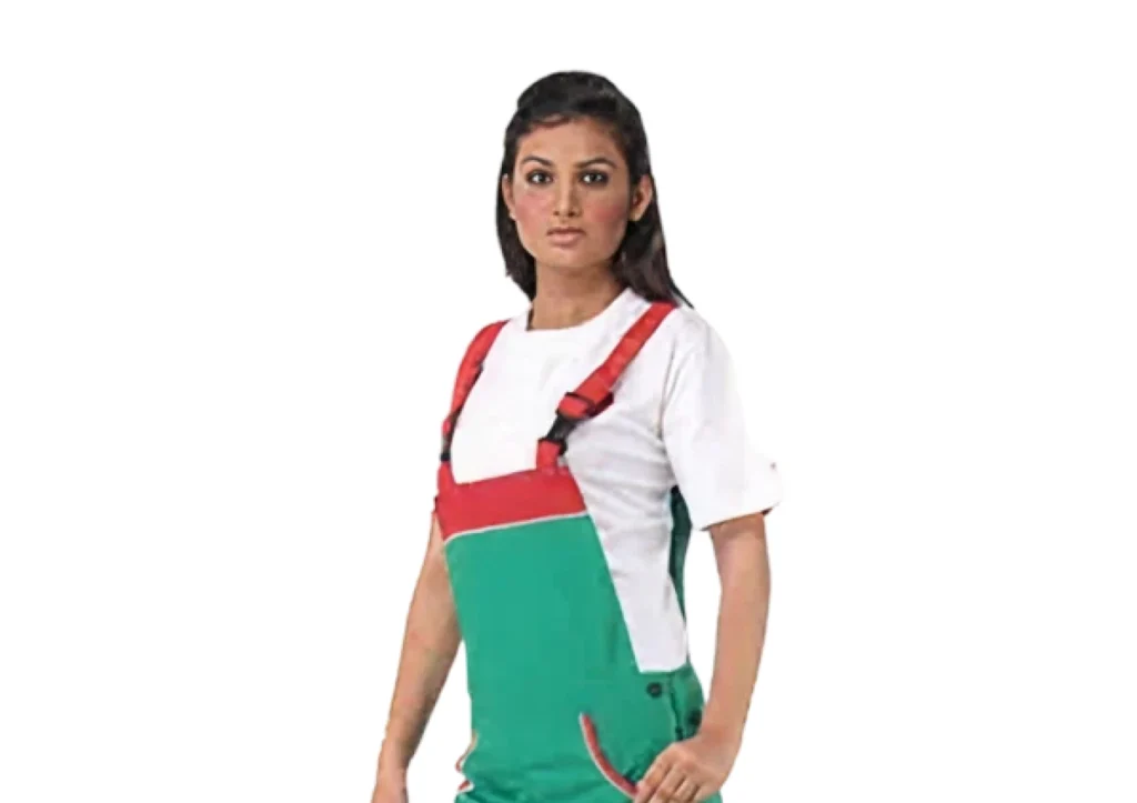 Green Ladies Bib Overalls