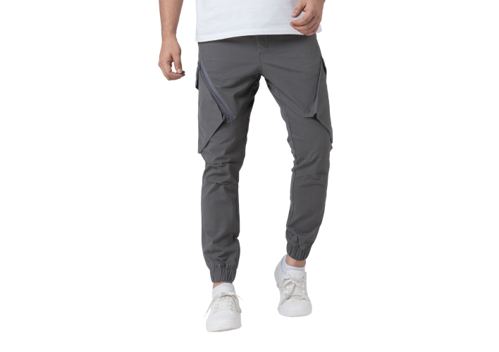 Men’s Grey Cargo Joggers