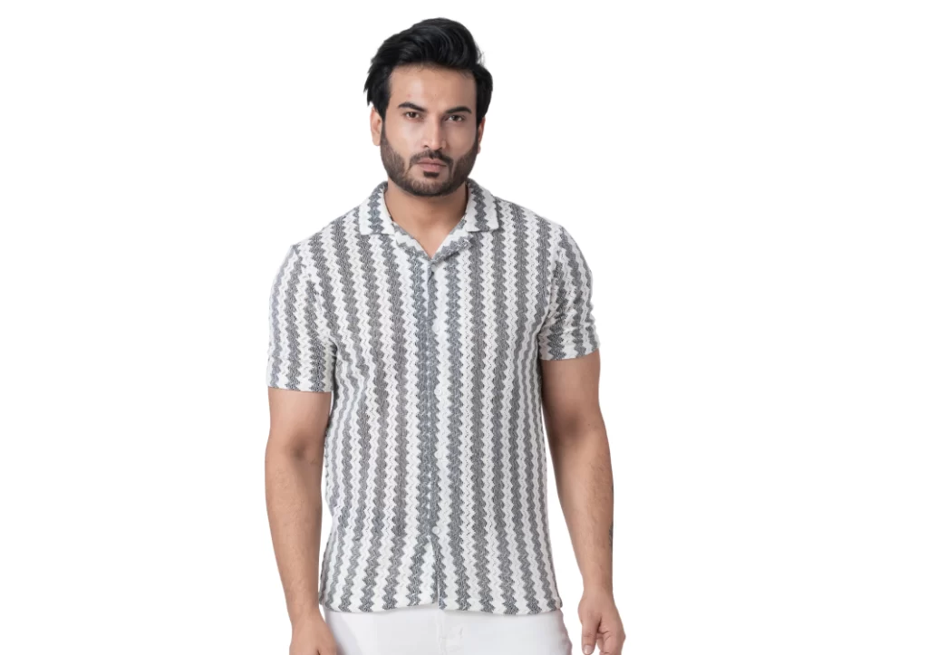 Men’s Zig-Zag Weave Shirt