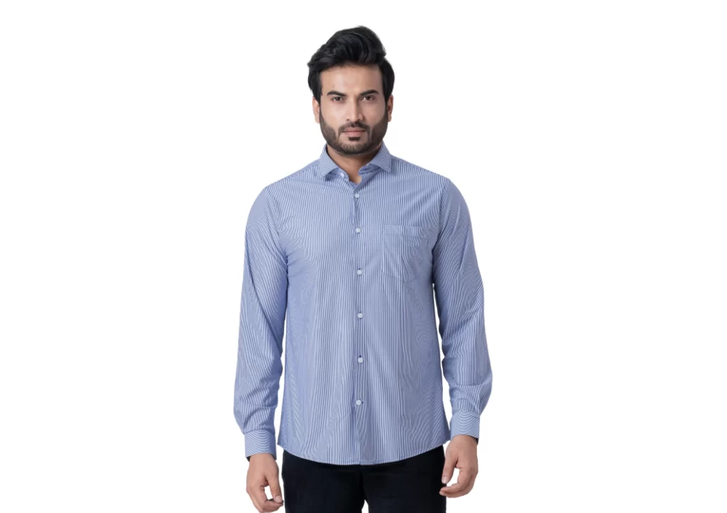 Men’s Blue Striped Shirt