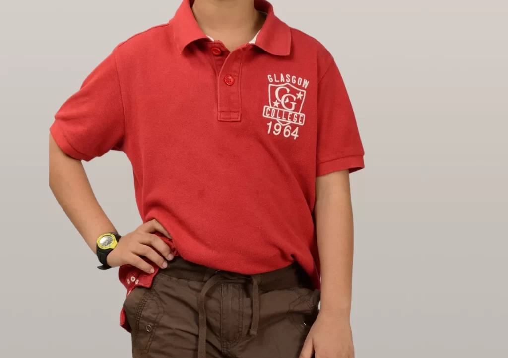 Boys’ Rust T-Shirt with Dark Khaki Organic Cotton Shorts