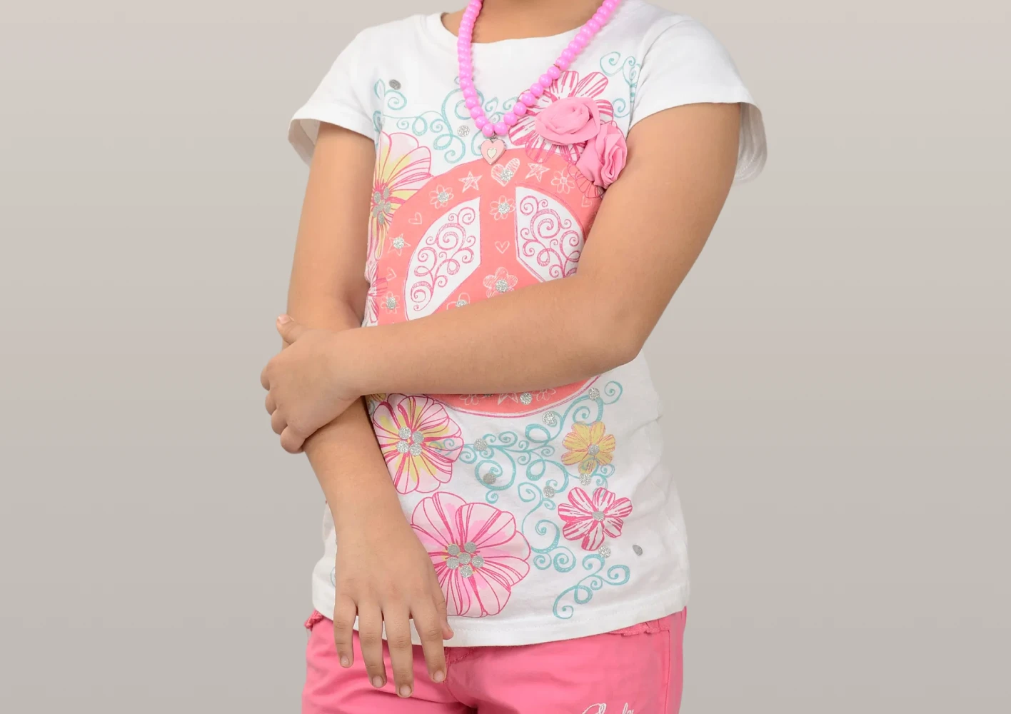 Girls’ Embroidered Cotton Capri with Coordinated Top