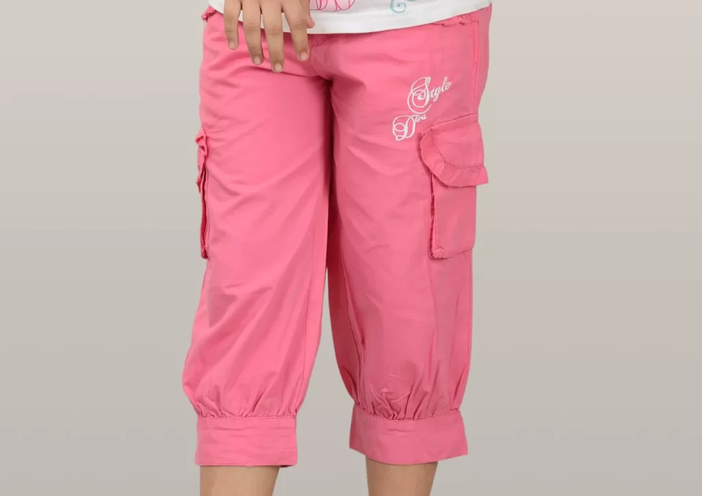 Girls’ Embroidered Cotton Capri with Coordinated Top
