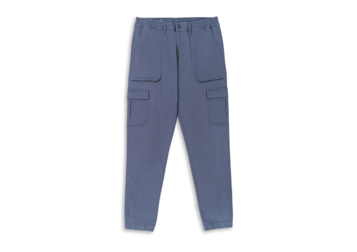 Women’s Blue Stretch Cotton Pants